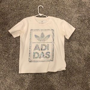 White Adidas T-shirt